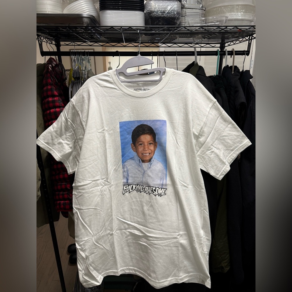 Brand new- FA/Fucking Awesome Skateboards graphic photo tee - Size Large